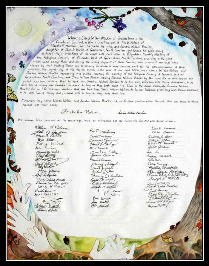 Our Weddding Certificate